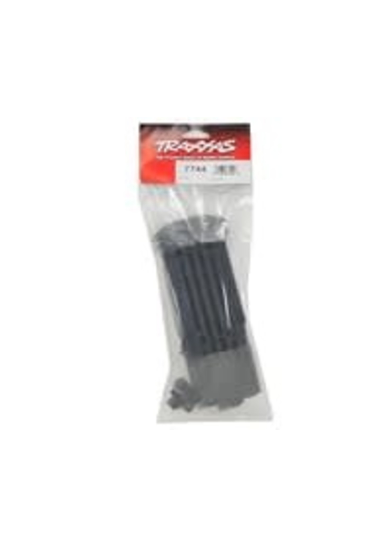 Traxxas 7744 Skidplate, front (1), rear (1)/ rubber impact cushion (2)