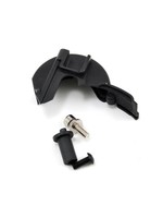 Traxxas Cover, gear/ motor mount hinge post/ 3x10mm CS with split and flat washers (1)/ 3x8mm BCS (1)