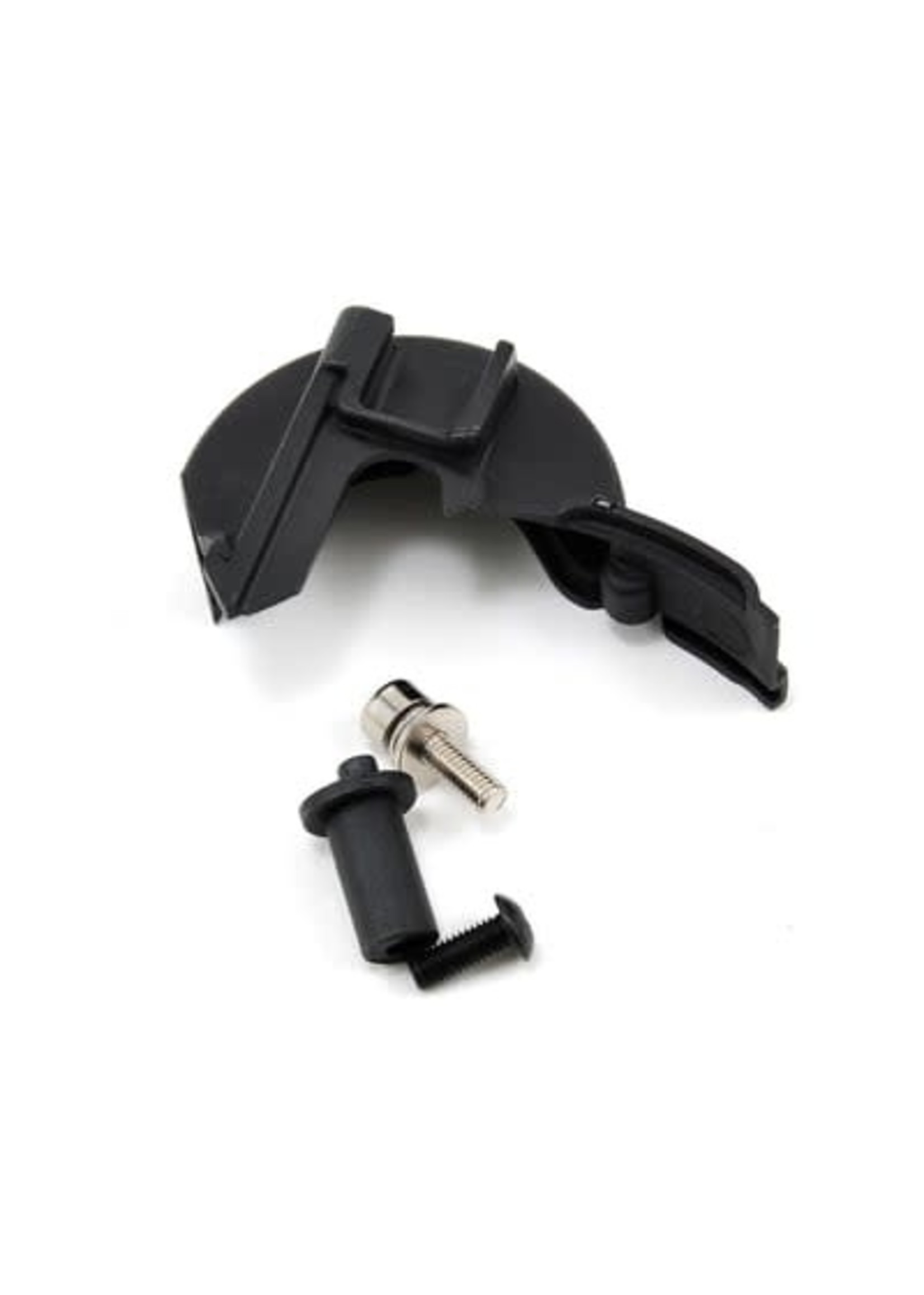 Traxxas 7077R Cover, gear/ motor mount hinge post/ 3x10mm CS with split and flat washers (1)/ 3x8mm BCS (1)