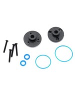 Traxxas Cover plates, differential (front or rear)/ gaskets (2)/ o-rings (2)/ 2x14mm BCS (4)