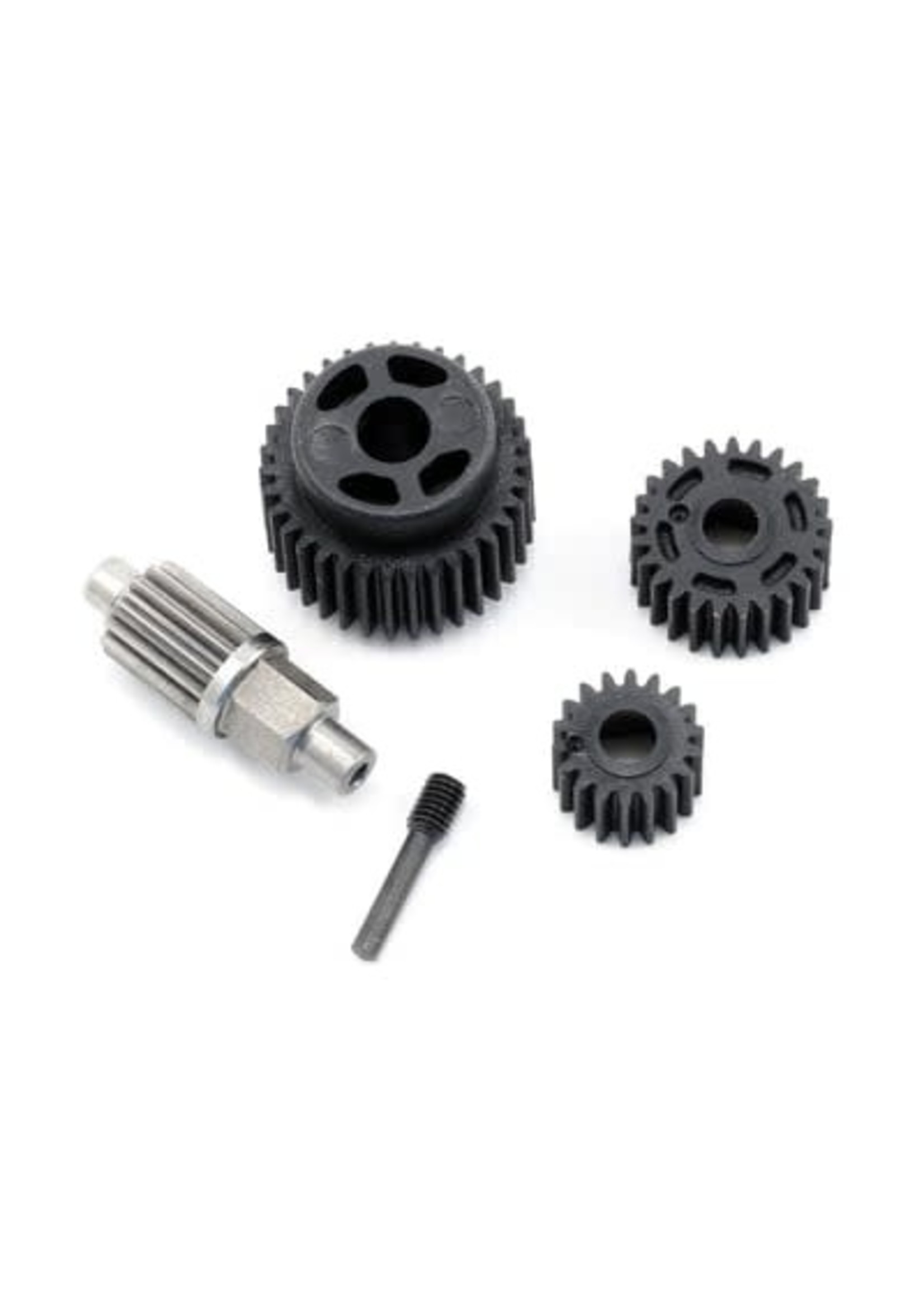 Traxxas 7093 Gear set, transmission (includes 18T, 25T input gears, 13T idler gear (steel), 35T output gear, M3x13.75 screw pin)