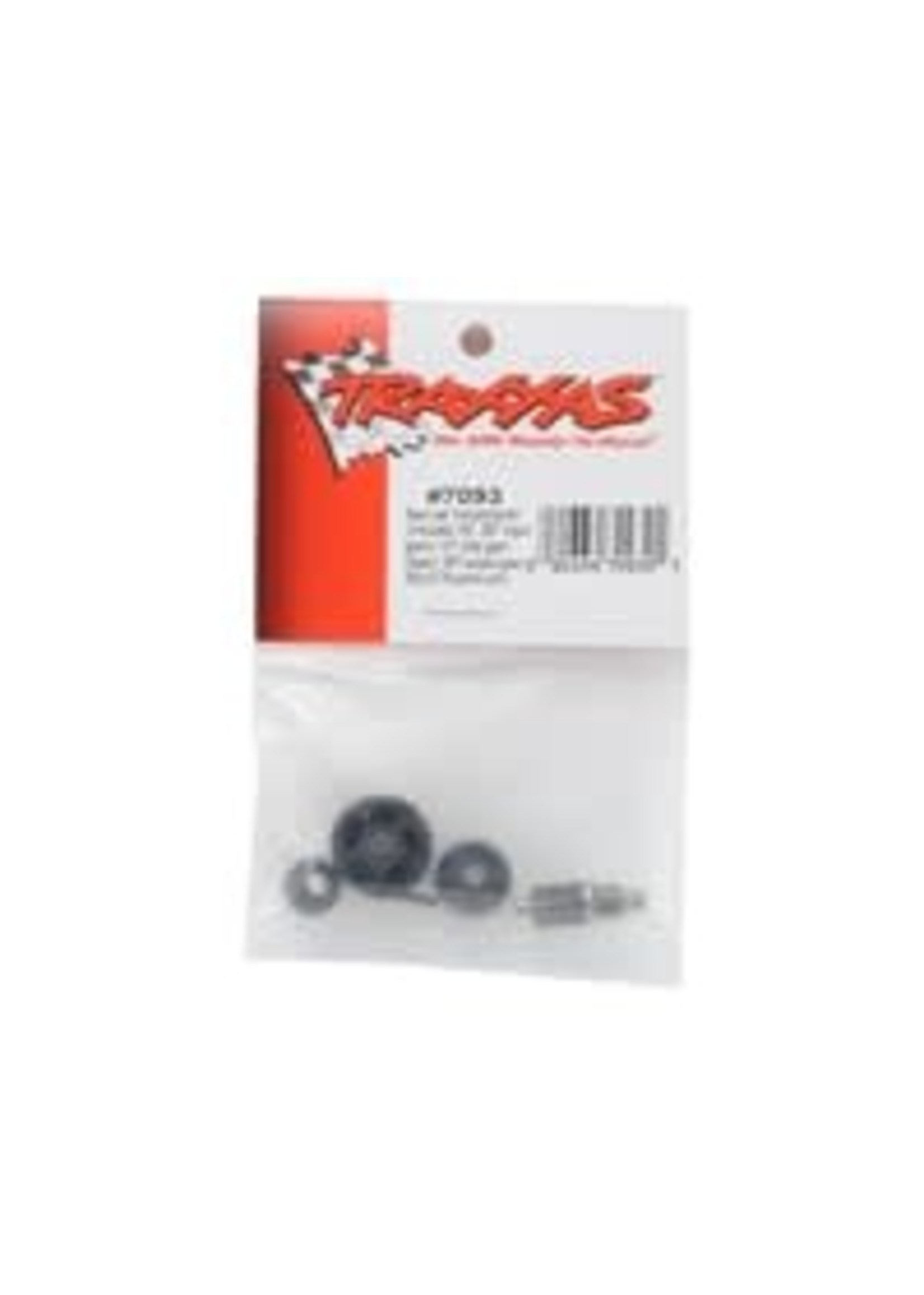 Traxxas 7093 Gear set, transmission (includes 18T, 25T input gears, 13T idler gear (steel), 35T output gear, M3x13.75 screw pin)
