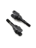 Traxxas Stub axle, steel (2)/ yokes (2) (assembled)