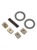 Traxxas Spider gear shaft (2)/ spacers (4)/ 16x23.5x.5mm TW (2)