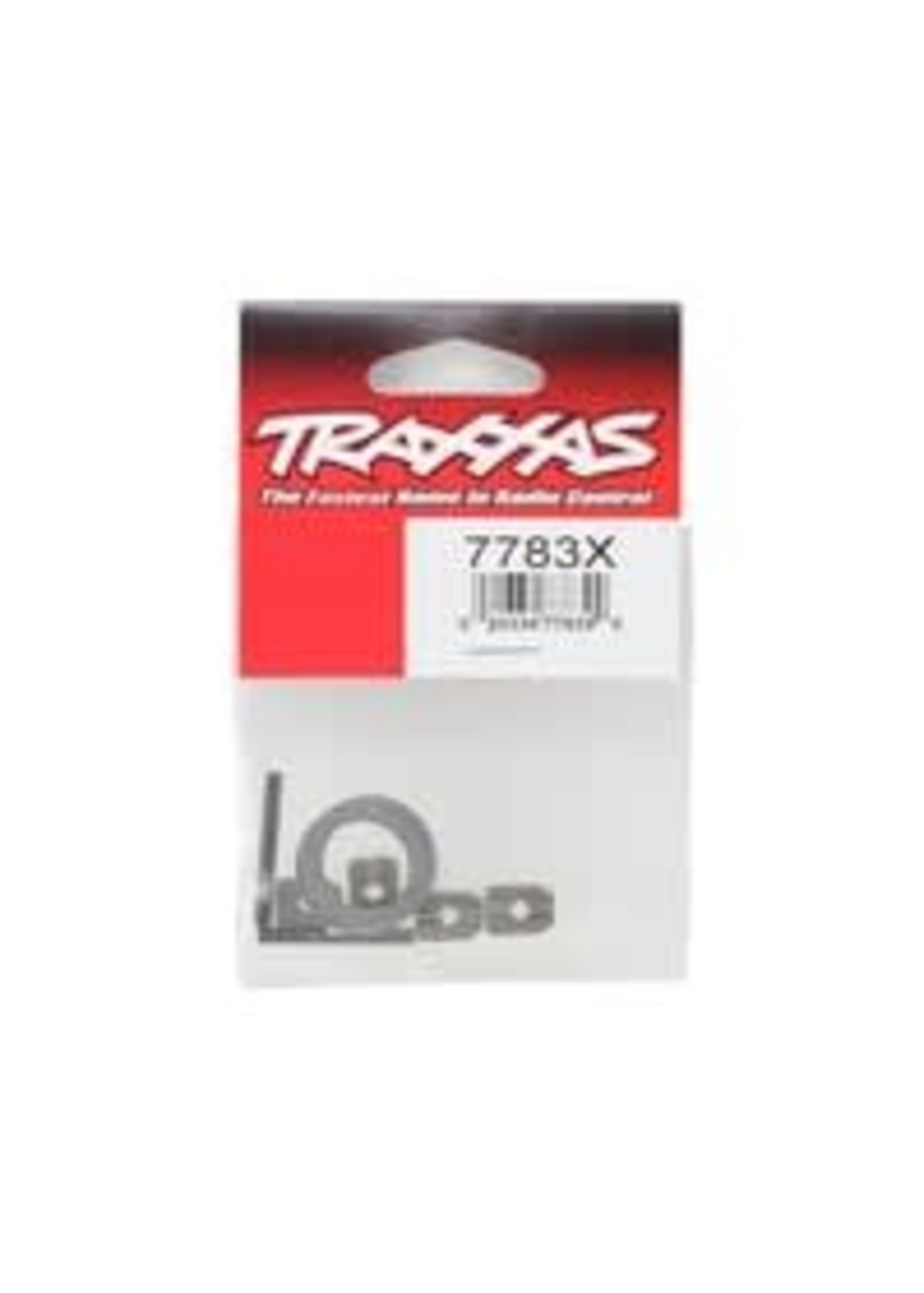 Traxxas 7783X Spider gear shaft (2)/ spacers (4)/16x23.5x.5 stainless washer (2) (for #7781X aluminum differential carrier)