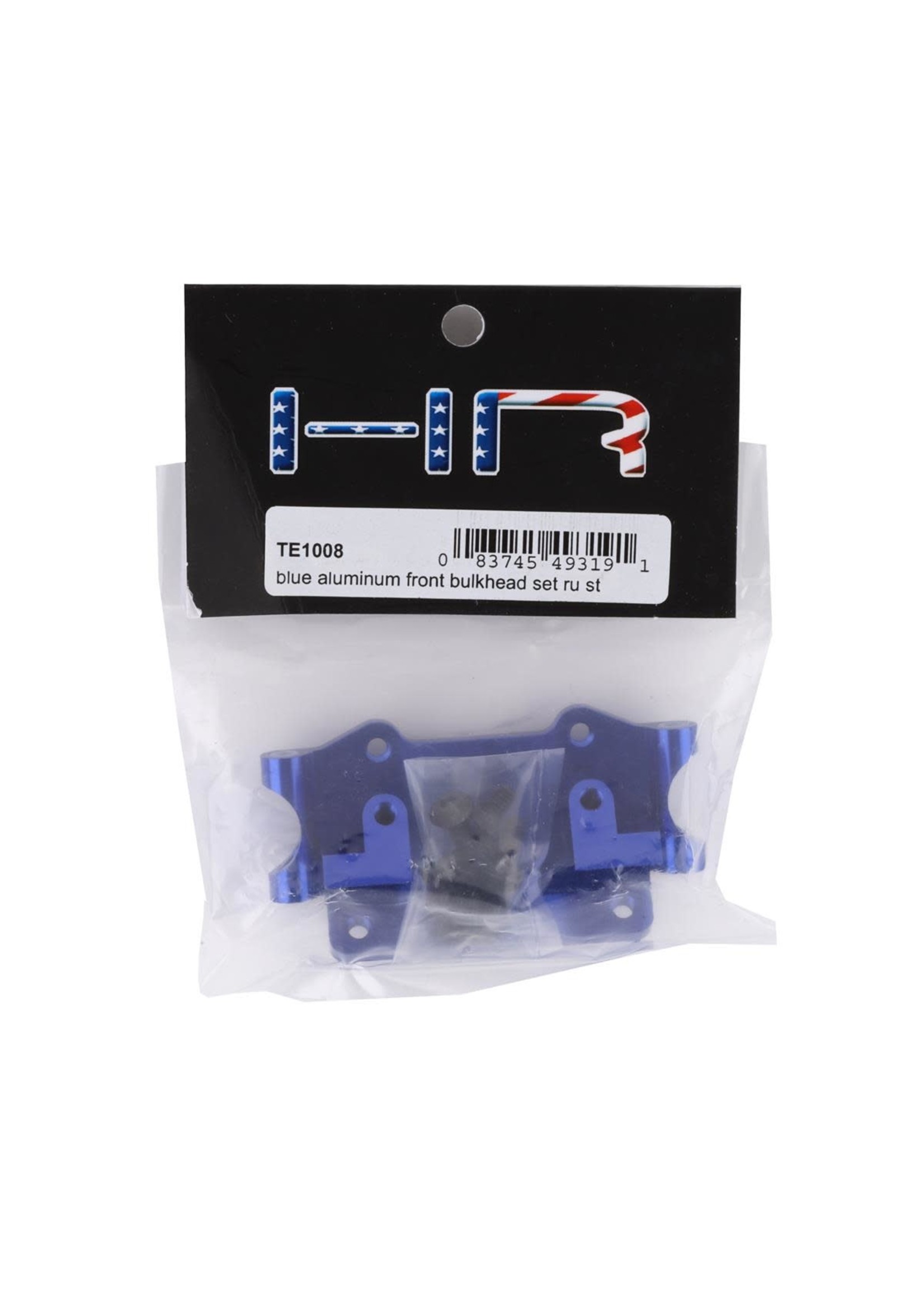 Hot Racing HRATE1008 Hot Racing Traxxas 2WD Aluminum Front Bulkhead (Blue)
