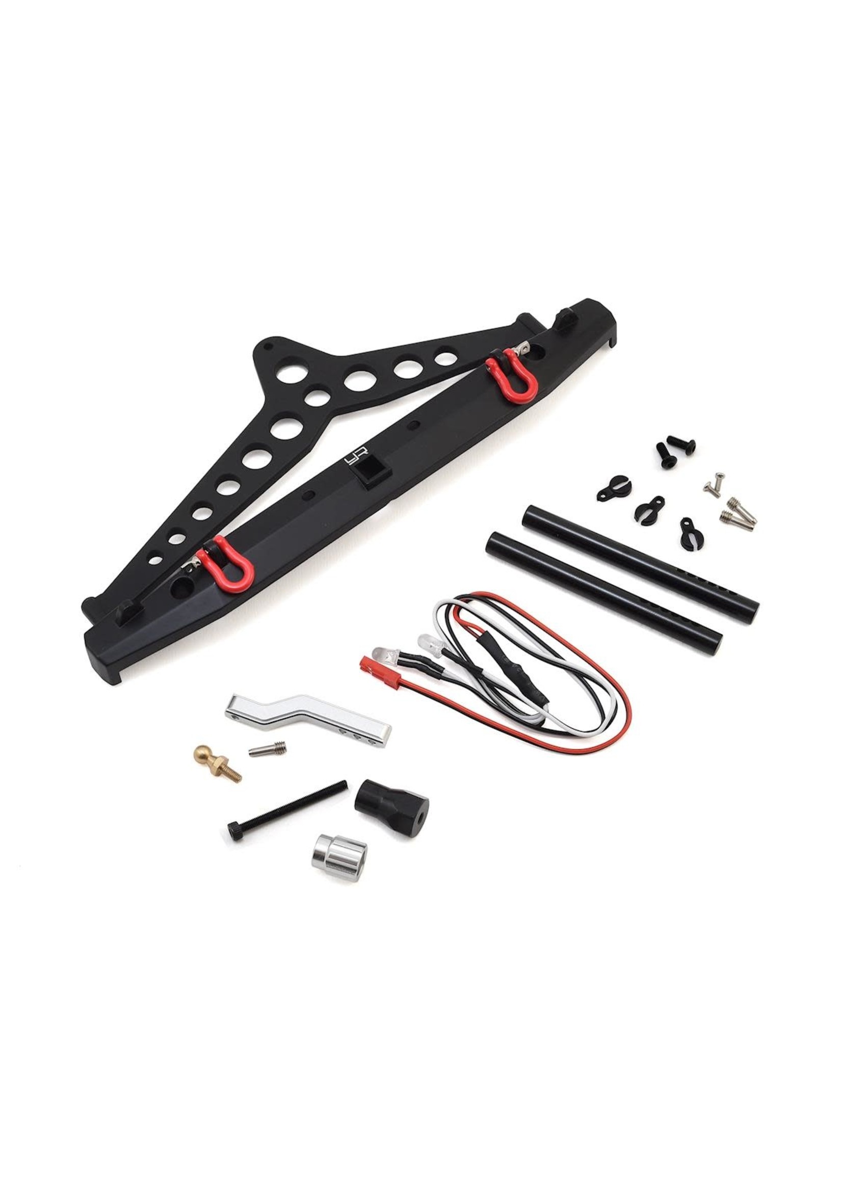 Yeah Racing Yeah Racing Aluminum Rear Bumper w/Spare Tire Mount