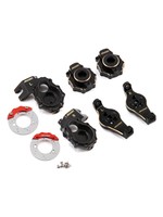 Samix Samix TRX-4 Brass Steering Knuckle, C-Hub, Portal Cover & Scale Brake Rotor Set