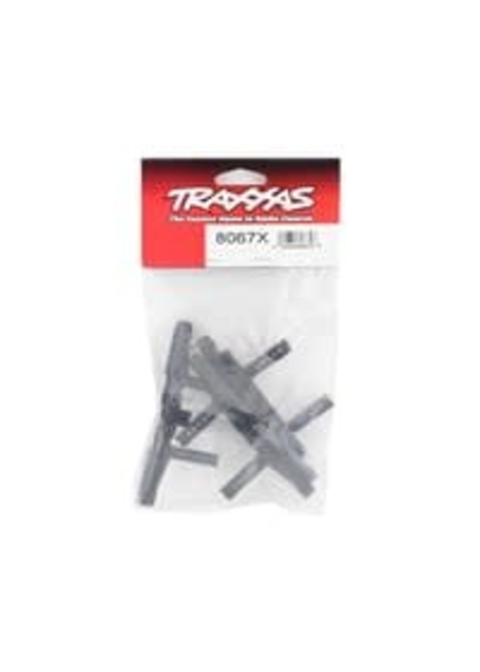 Traxxas 8067X Bumper mounts, front & rear/ bumper mount, rear (offset)