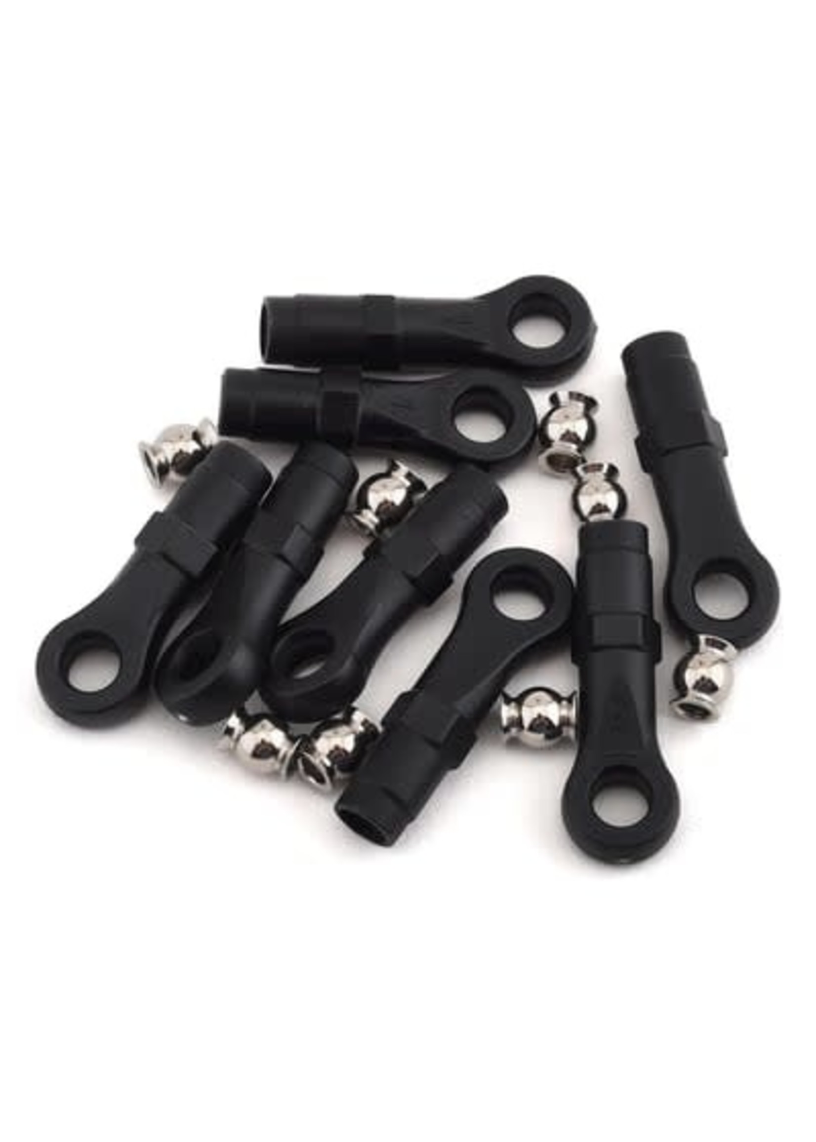 Traxxas 8149 Rod ends, extended (standard (4), angled (4))/ hollow balls (8) (for use with TRX-4 Long Arm Lift Kit)