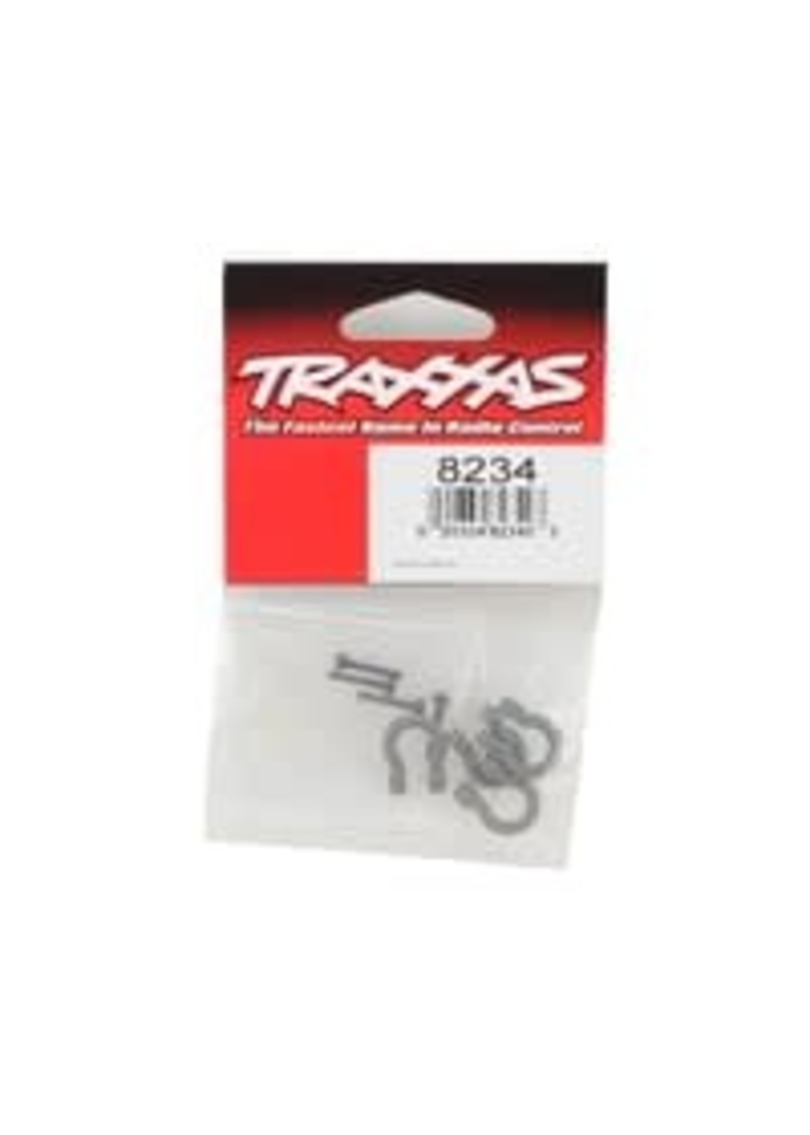 Traxxas 8234 Bumper D-Rings, grey (front or rear)/ 2x12 CS (4)