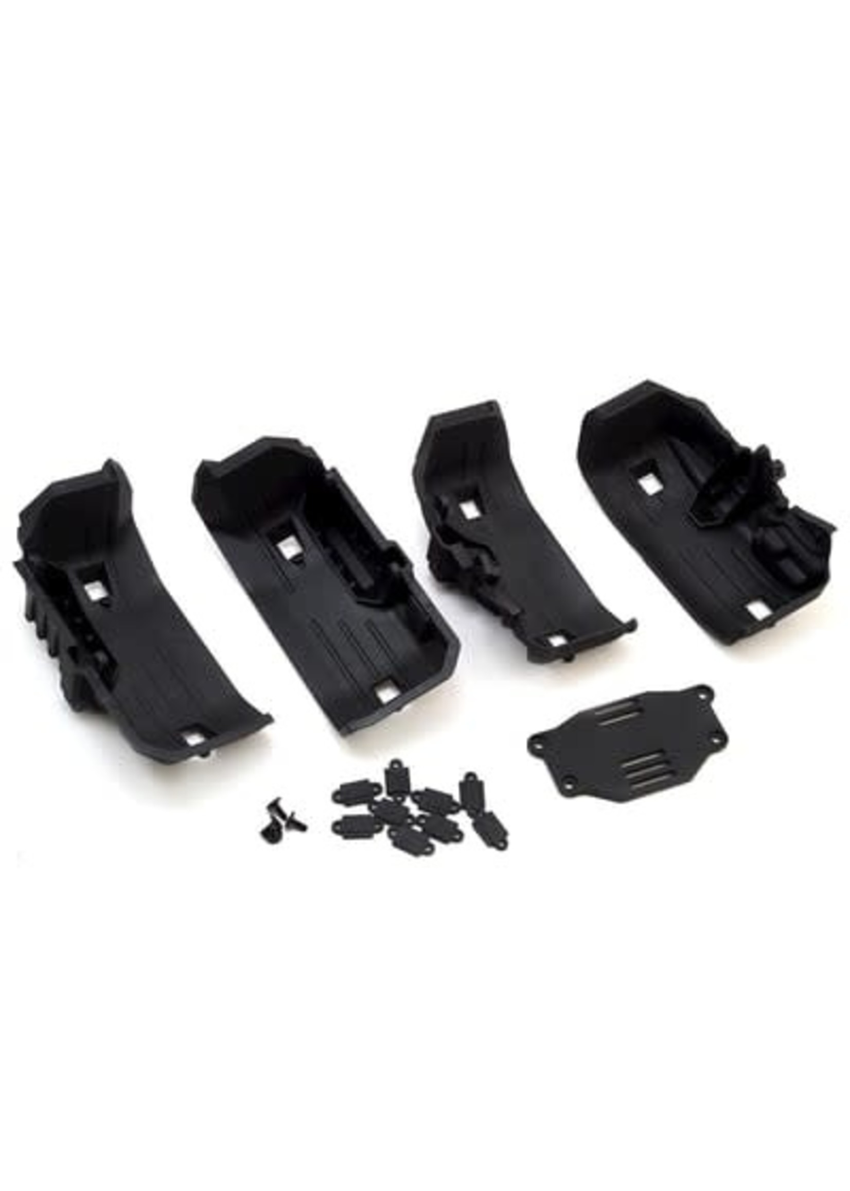 Traxxas 8072 Fenders, inner, front & rear (2 each)/ rock light covers (8)/ battery plate/ 3x8 flat-head screws (4)
