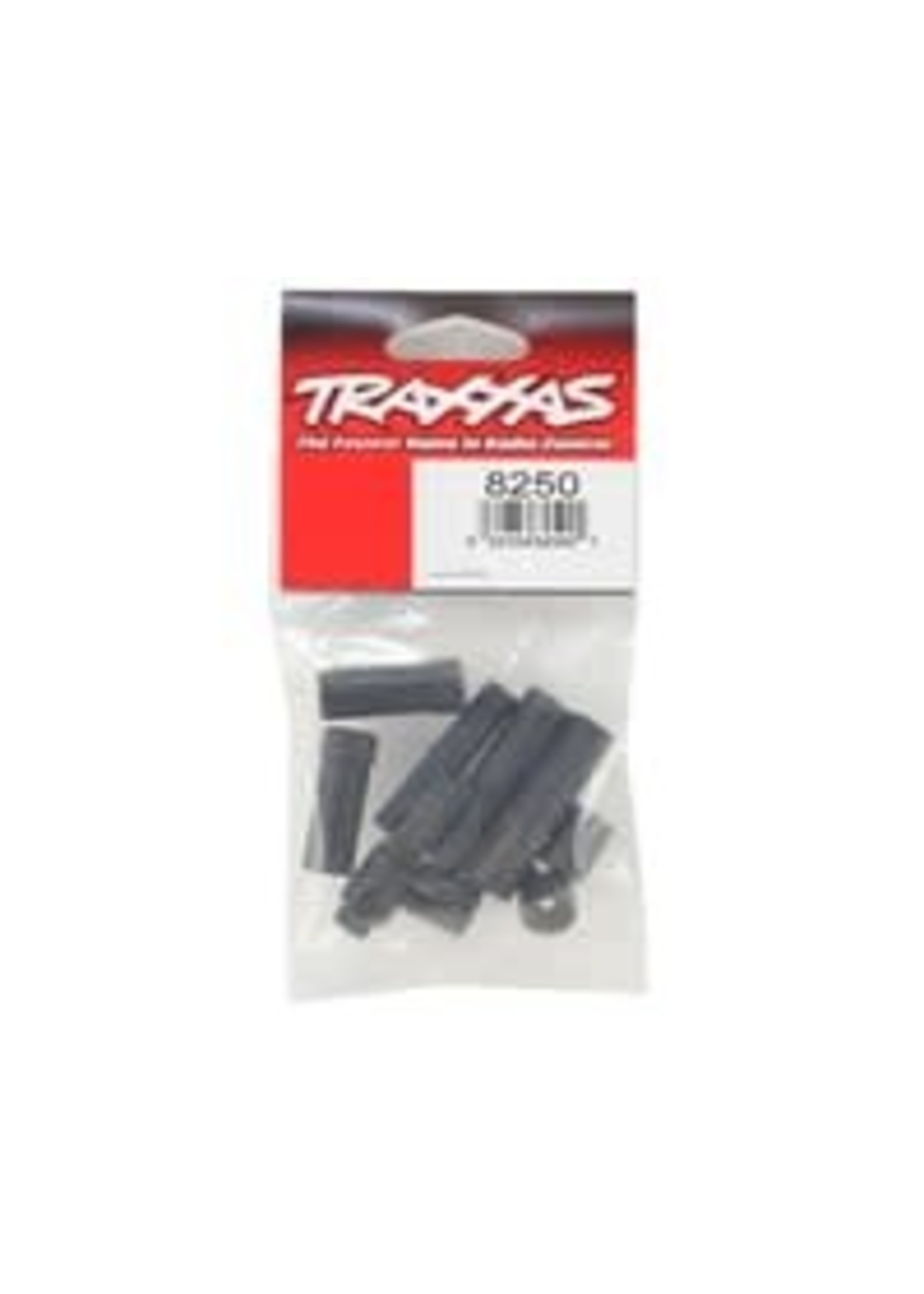 Traxxas 8250 Half shafts, center (internal splined, front (2) & internal splined, rear (2)/ external splined (2)/ pin retainer (4)) (plastic parts only)
