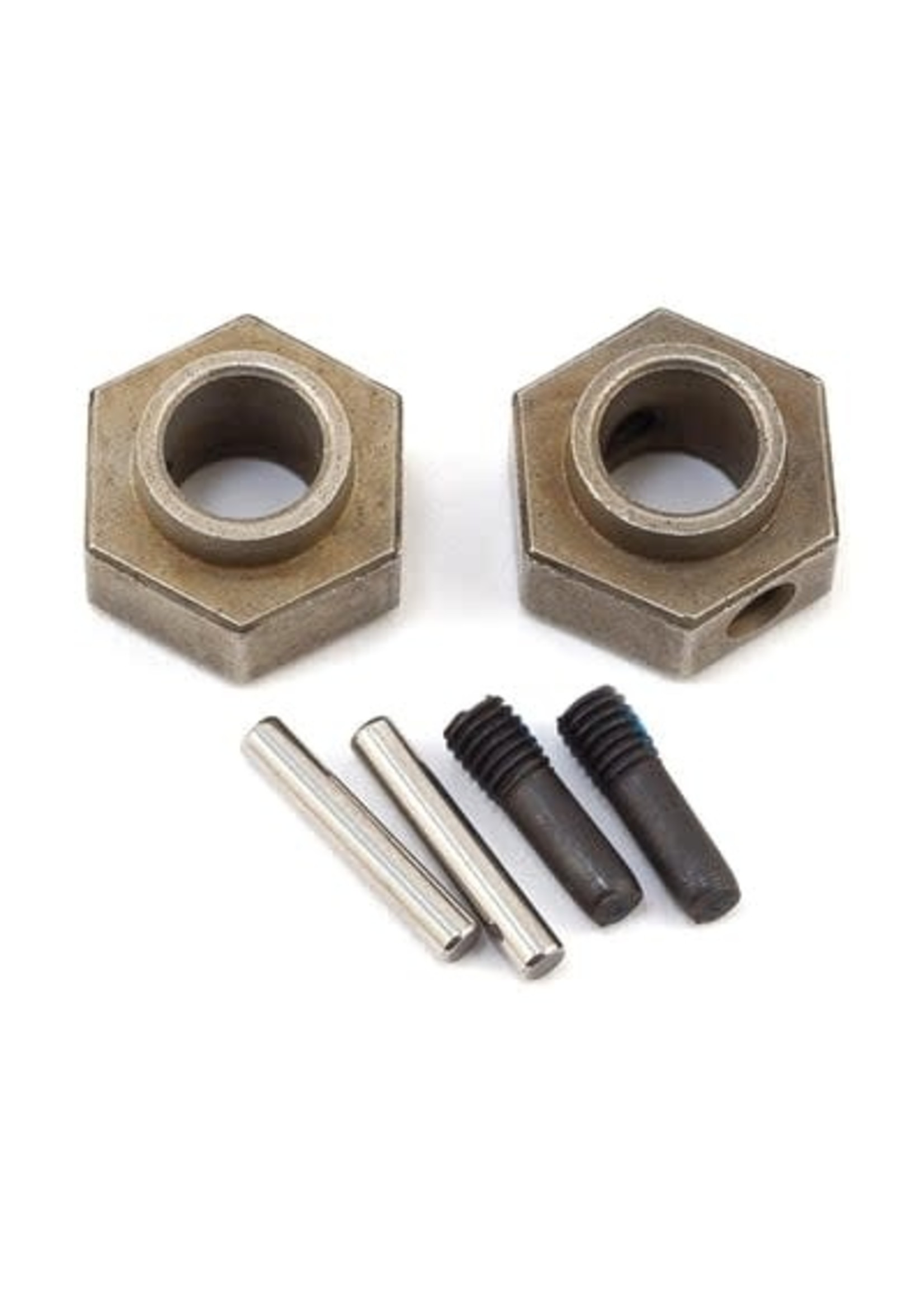 Traxxas 8269 Wheel hubs, 12mm hex (2)/ stub axle pins (2) (steel)