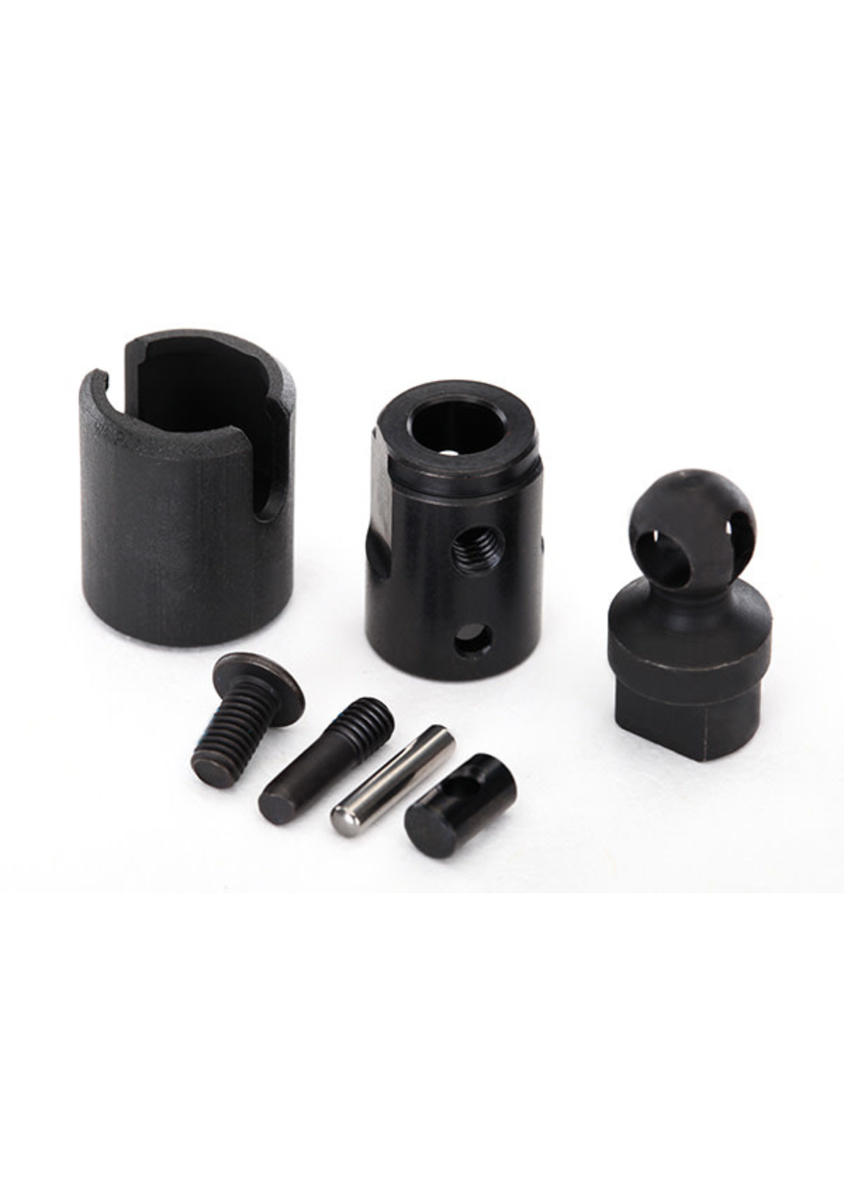 Traxxas 8295 Output drive, transmission or differential (pin retainer (1)/ drive cup (1)/ drive ball (1)/ drive pin (1)/ 3x11 screw pin (1)/ cross pin (black) (1) 3x6 BCS with threadlock (1))
