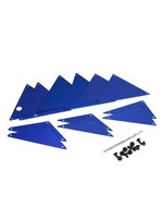 Traxxas Tube chassis, inner panels, aluminum (blue-anodized) (front (2)/ wheel well (4)/ middle (4)/ rear (2))