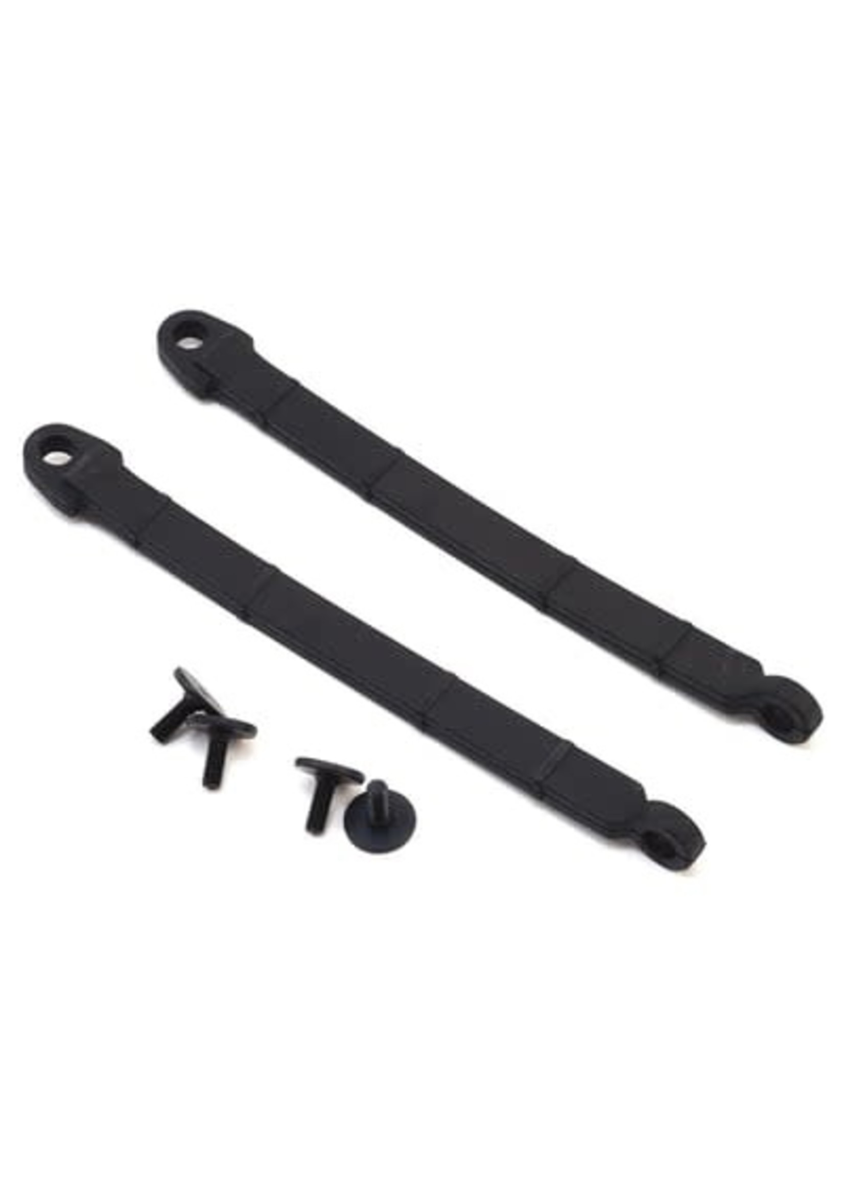 Traxxas 8548 Limit strap, rear suspension (2)/ 3x8 flat-head screw (4)