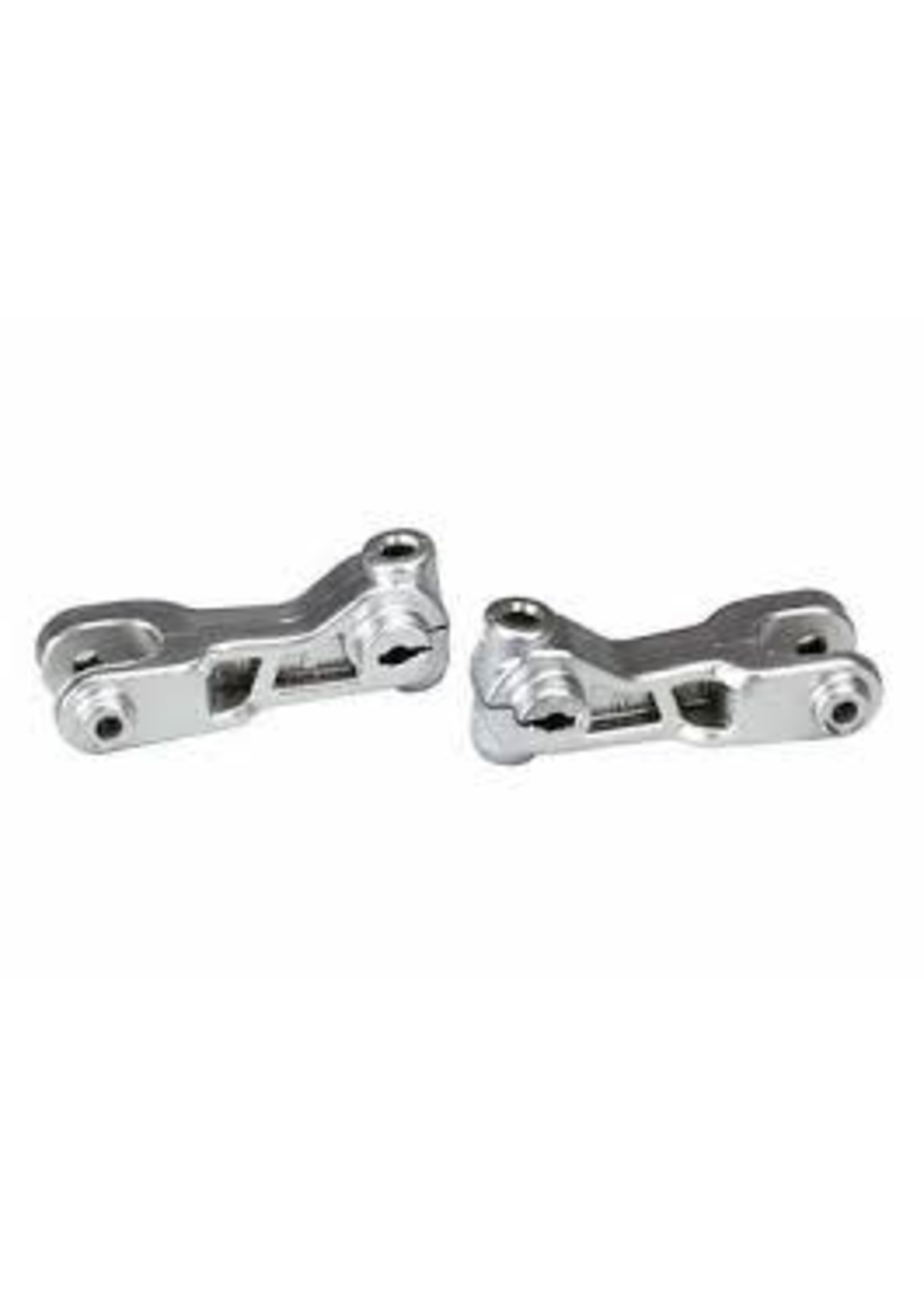 Traxxas 8596X Sway bar arms, front (satin-plated)