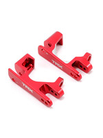 Traxxas Caster blocks (c-hubs), 6061-T6 aluminum (red-anodized), left & right