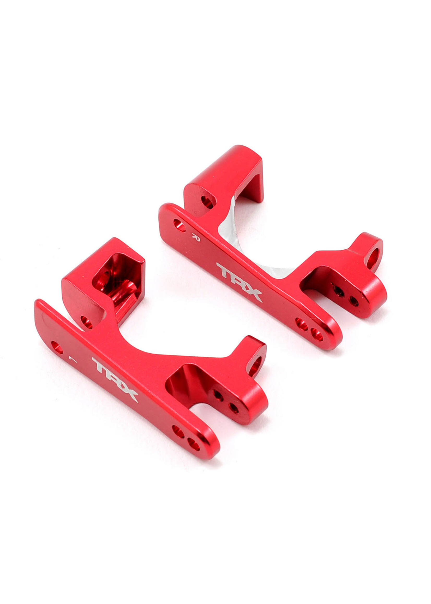 Traxxas 6832R Caster blocks (c-hubs), 6061-T6 aluminum (red-anodized), left & right