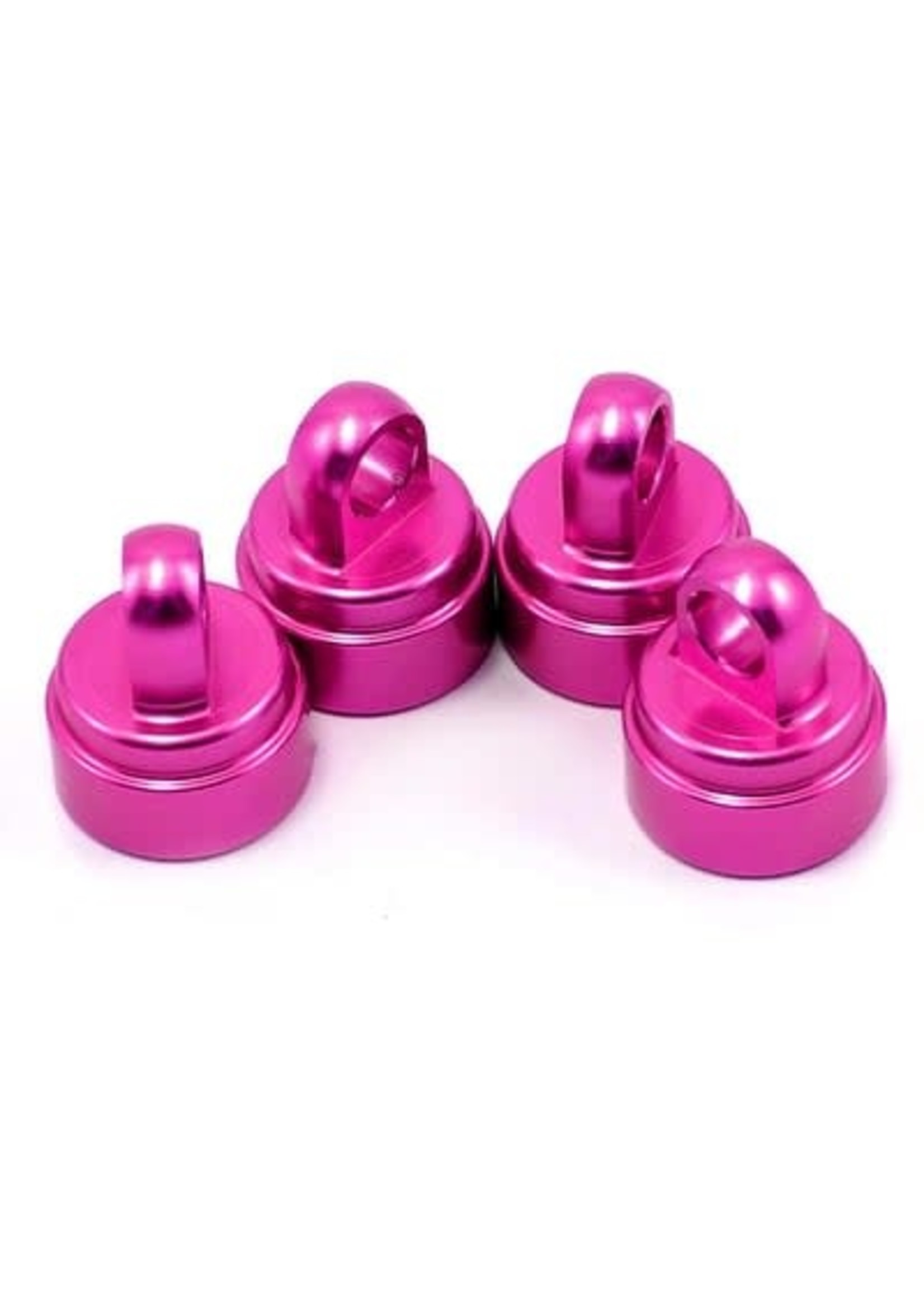 Traxxas 3767P Shock caps, aluminum (pink-anodized) (4) (fits all Ultra Shocks)
