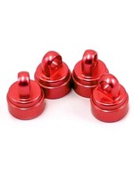 Traxxas Shock caps, aluminum (red-anodized) (4) (fits all Ultra Shocks)