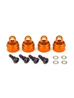 Traxxas Shock caps, aluminum (orange-anodized) (4) (fits all Ultra Shocks)