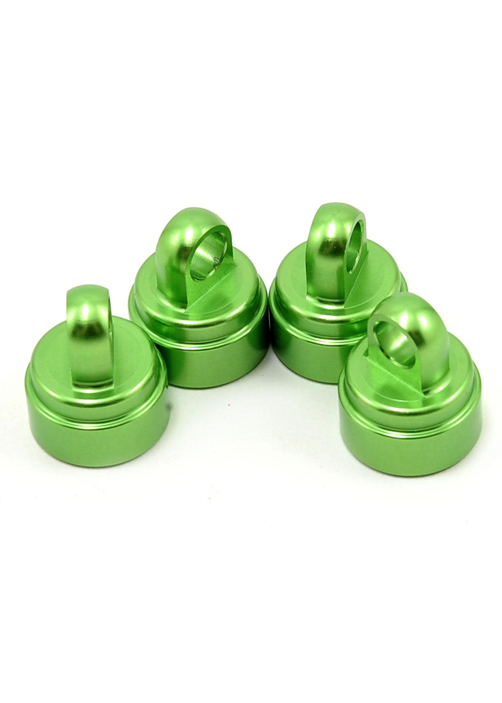 Traxxas 3767G Shock caps, aluminum (green-anodized) (4) (fits all Ultra Shocks)