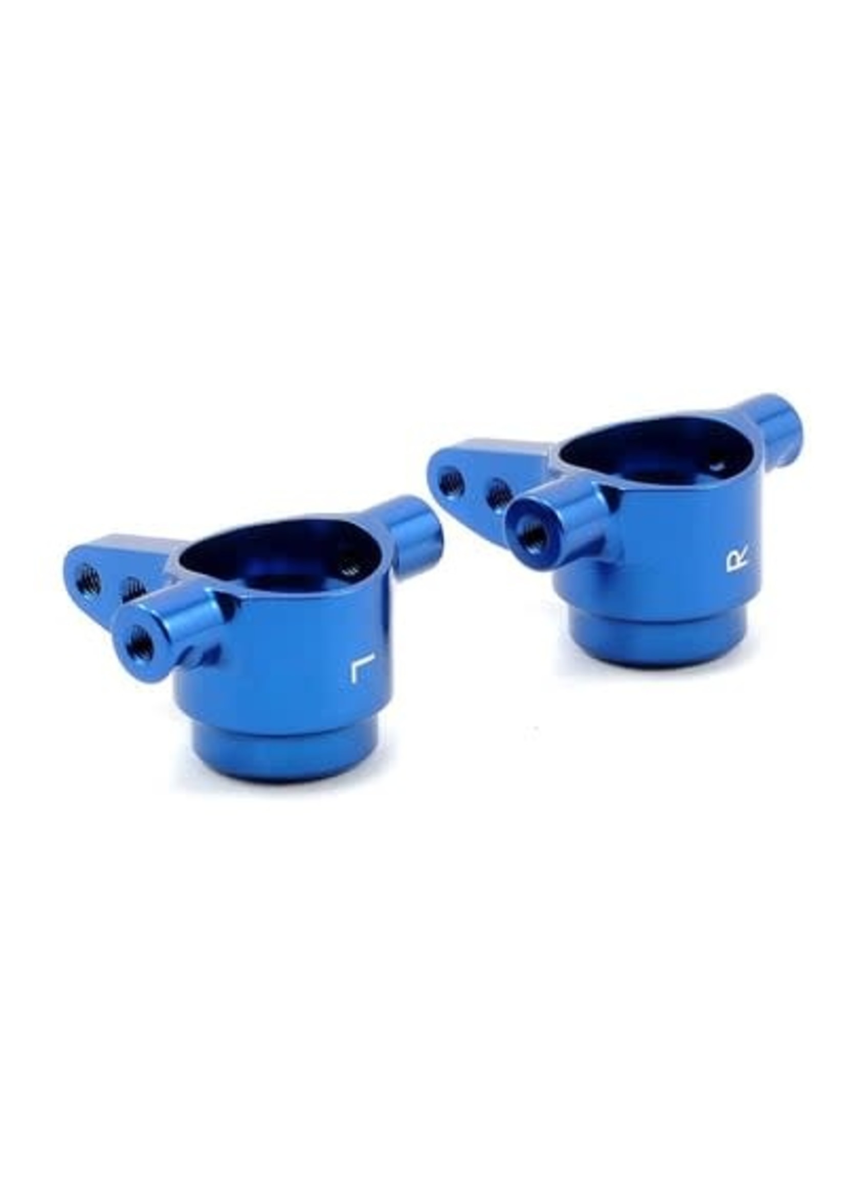 Traxxas 6837X Steering blocks, 6061-T6 aluminum (blue-anodized), left & right