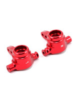 Traxxas Steering blocks, 6061-T6 aluminum (red-anodized), left & right