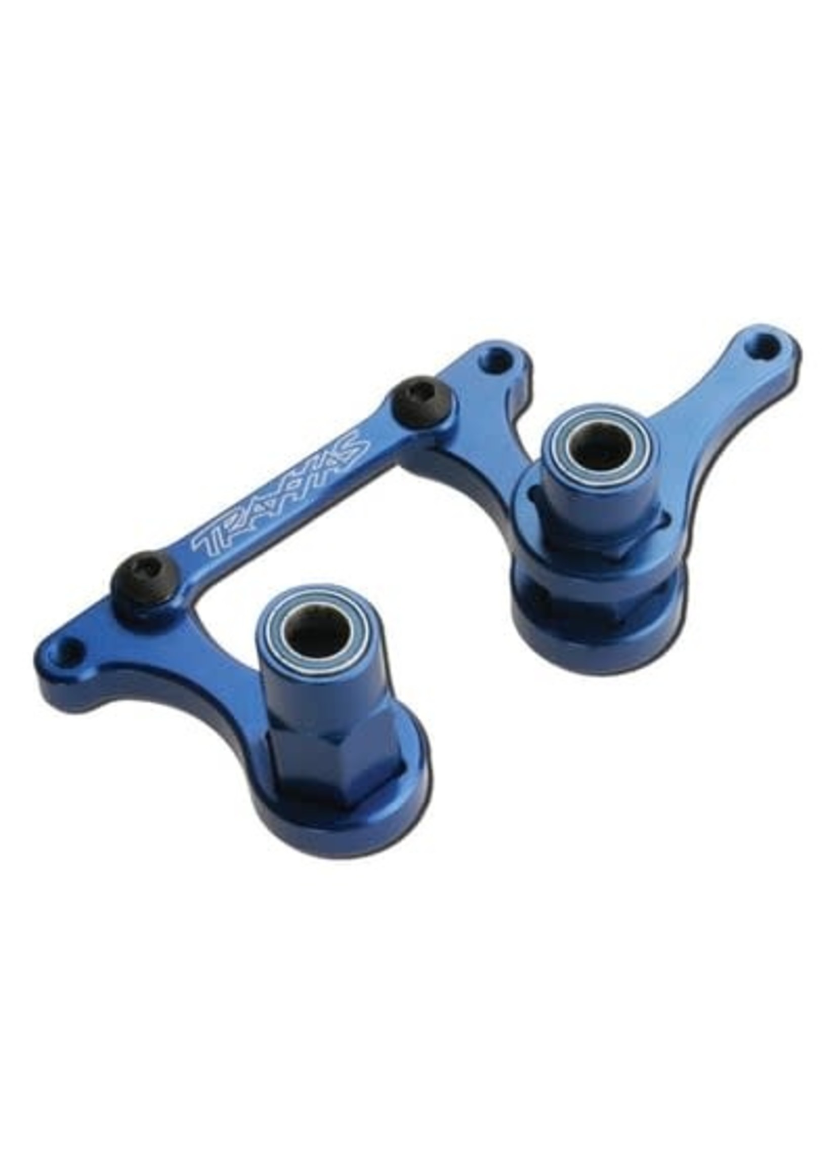 Traxxas 3743A Steering bellcranks, drag link (blue-anodized 6061-T6 aluminum)/ 5x8mm ball bearings (4)/ hardware (assembled)