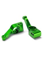 Traxxas Carriers, stub axle (green-anodized 6061-T6 aluminum) (rear) (2)