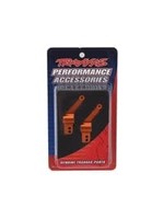 Traxxas Carriers, stub axle (orange-anodized 6061-T6 aluminum) (rear) (2)
