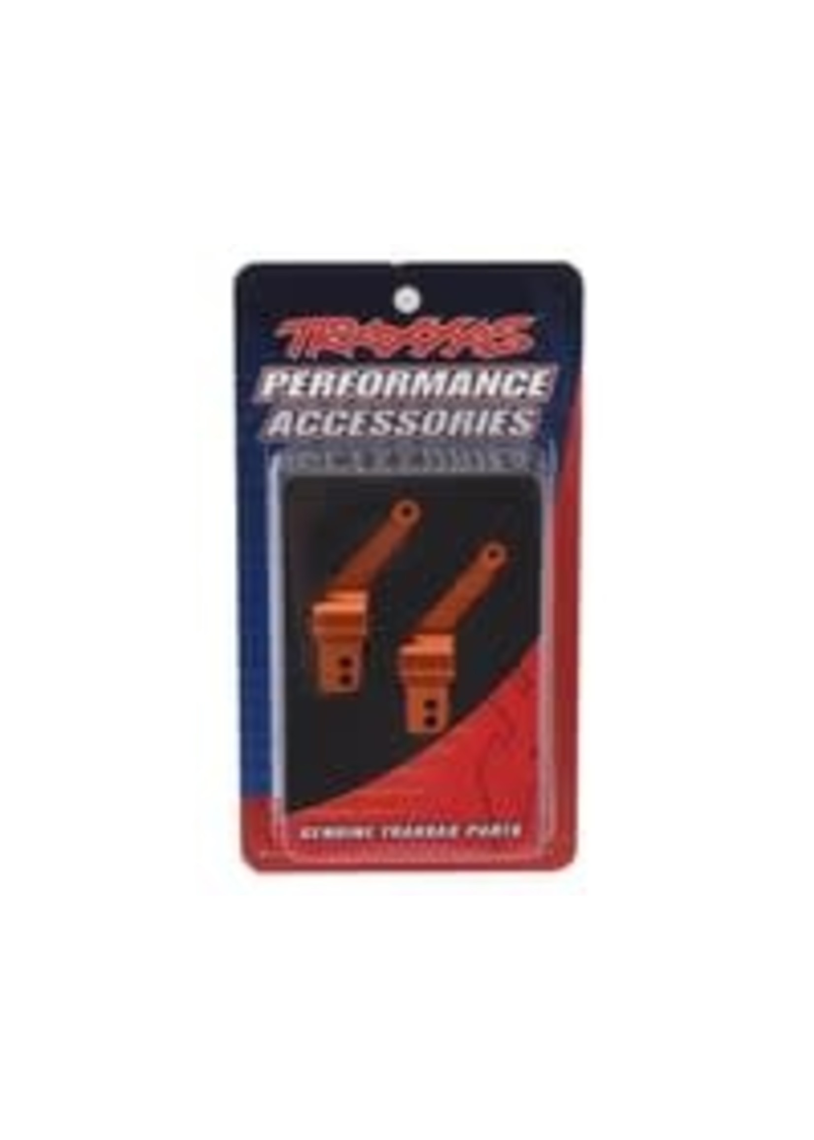 Traxxas 1952T Carriers, stub axle (orange-anodized 6061-T6 aluminum) (rear) (2)