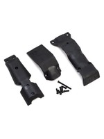 Traxxas Skid plate set, front/ skid plate, rear/ 3x10 BCS (6)/ 3x30 BCS (1) (fits #8629 & 8630 bulkheads)