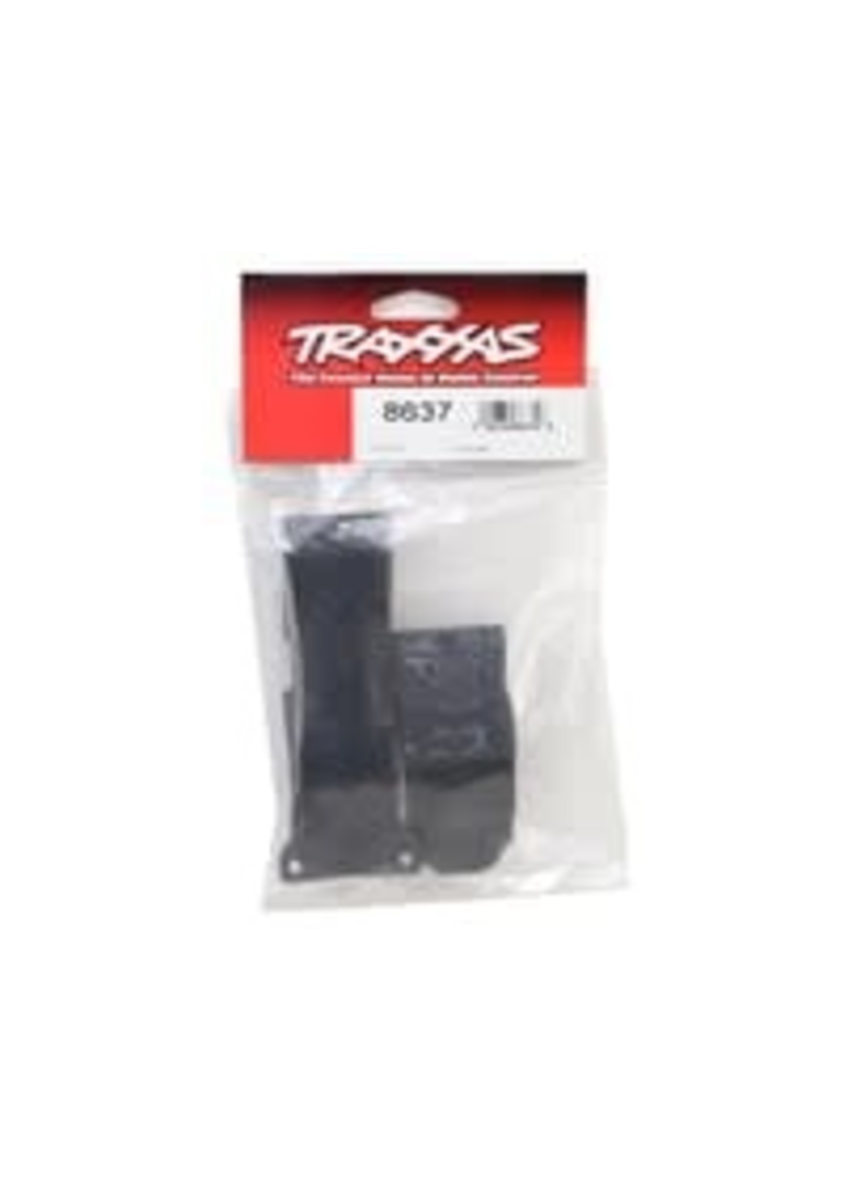 Traxxas 8637 Skid plate set, front/ skid plate, rear/ 3x10 BCS (6)/ 3x30 BCS (1) (fits #8629 & 8630 bulkheads)