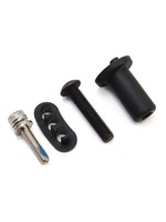 Traxxas Motor mount hinge post/ fixed gear adapter/ 5x25mm BCS (1)/ 4x16mm CS with split and flat washer (1)