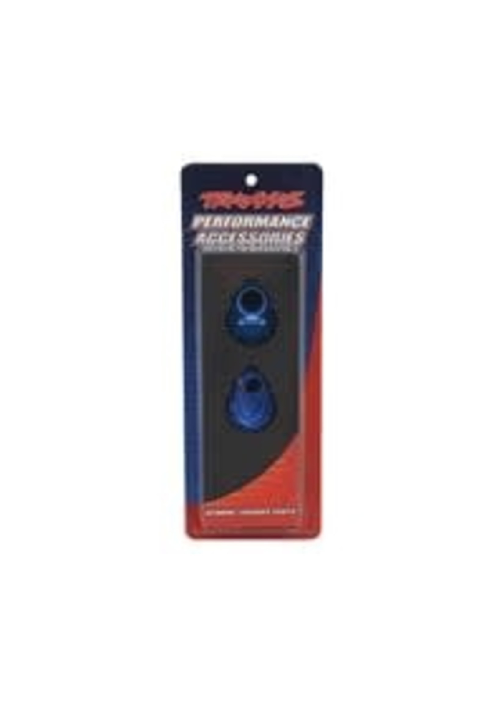 Traxxas 8253X Portal housings, inner (rear), 6061-T6 aluminum (blue-anodized) (2)/ 2.5x10 CS (2)
