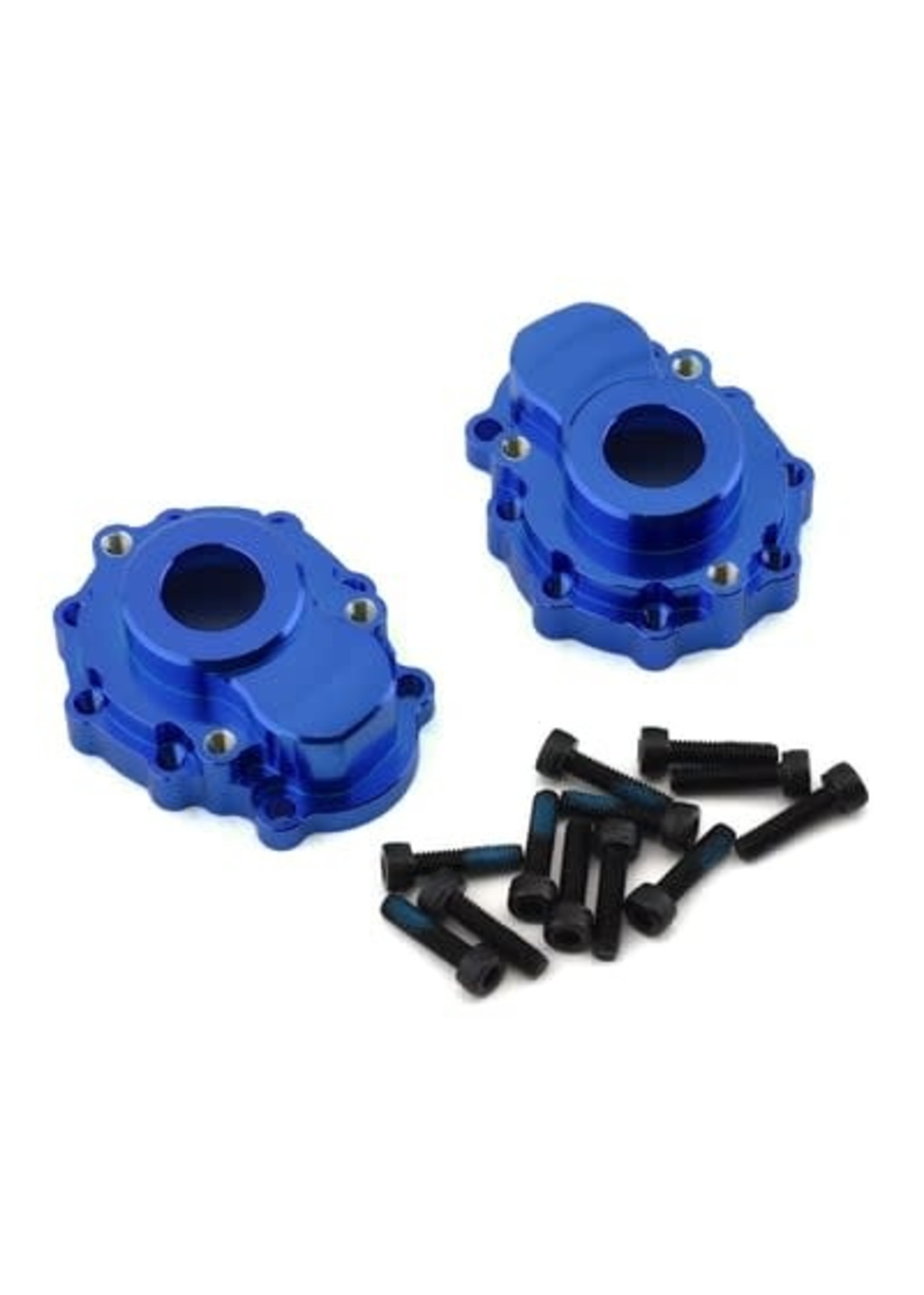 Traxxas 8251X Portal housings, outer, 6061-T6 aluminum (blue-anodized) (2)/ 2.5x10 CS (12)