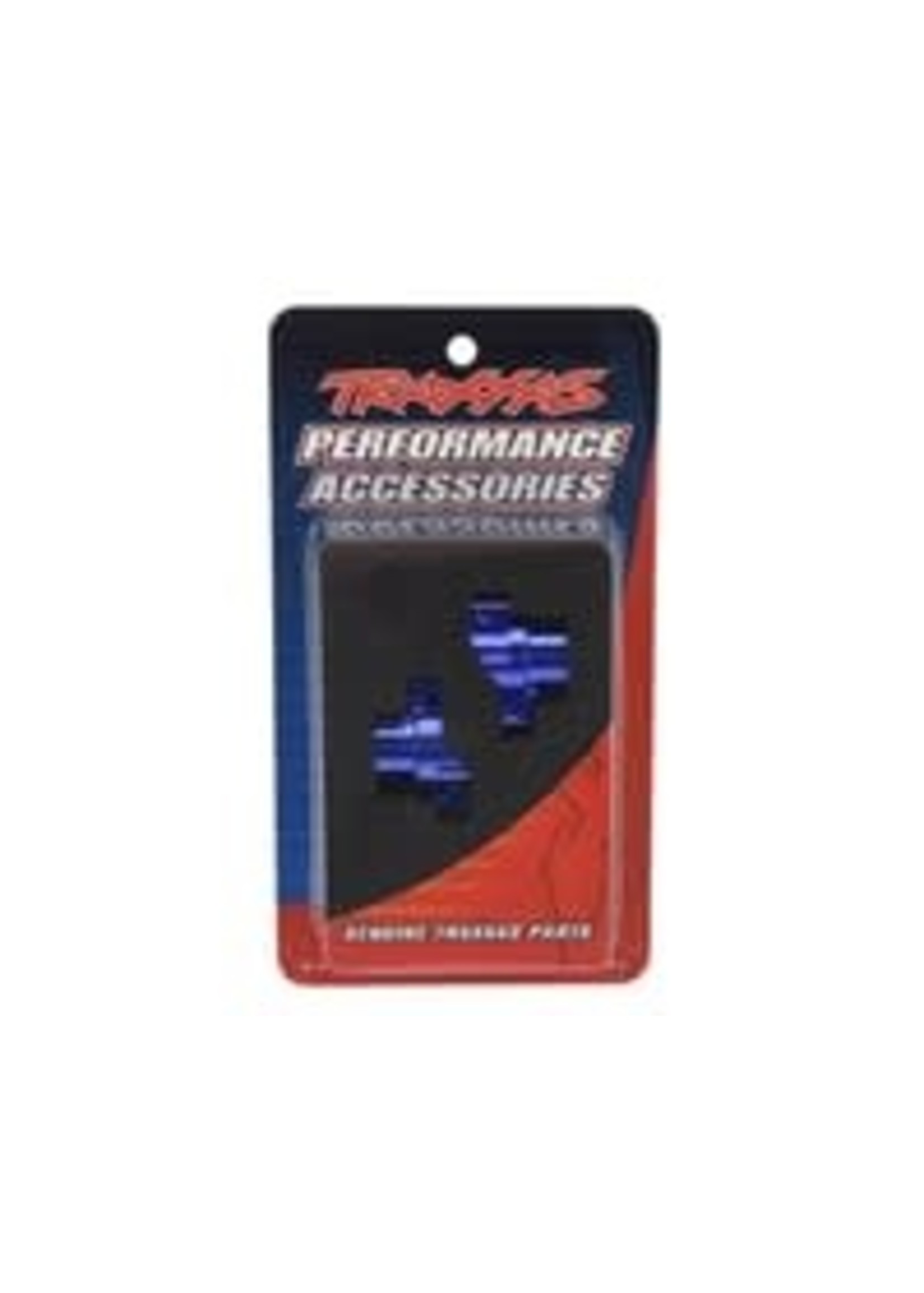 Traxxas 8256X Portal drive axle mount, rear, 6061-T6 aluminum (blue-anodized) (left and right)/ 2.5x16 CS (4)