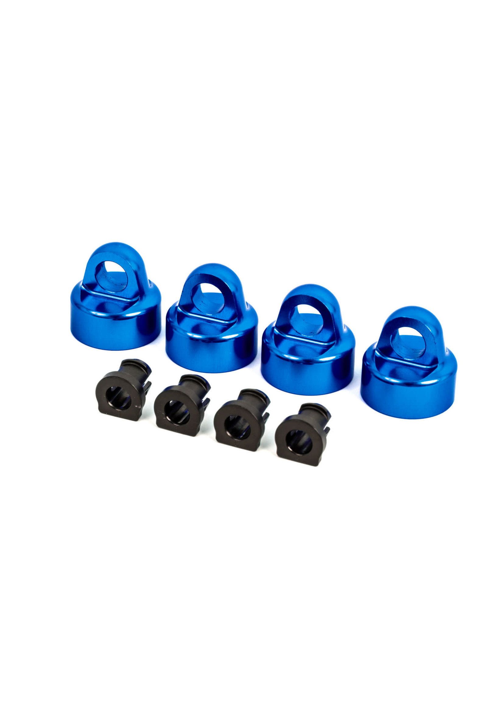 Traxxas 9664X Traxxas  Shock caps, aluminum (blue-anodized)