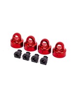 Traxxas Traxxas  Shock caps, aluminum (red-anodized)
