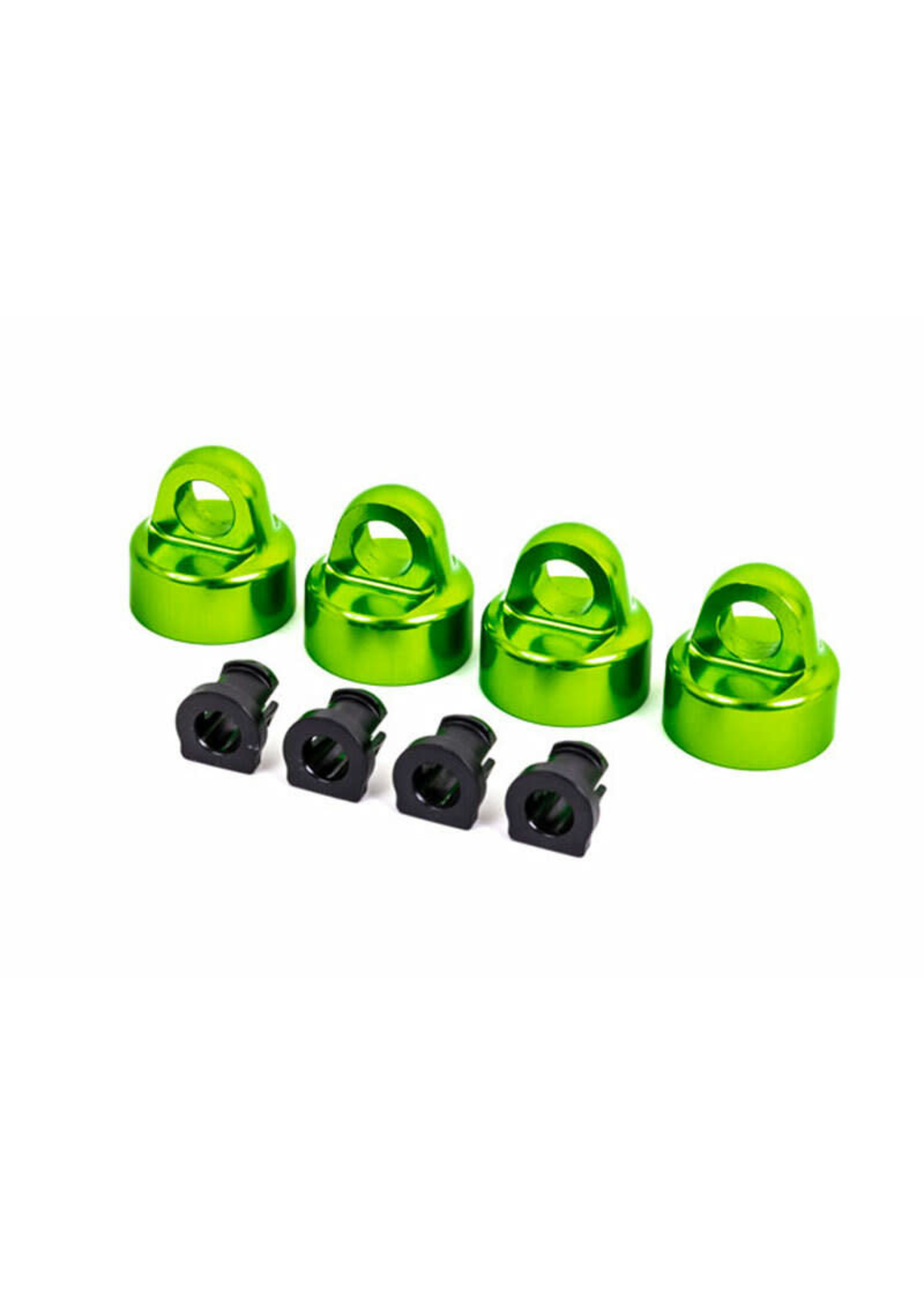 Traxxas 9664G Traxxas  Shock caps, aluminum (green-anodized)