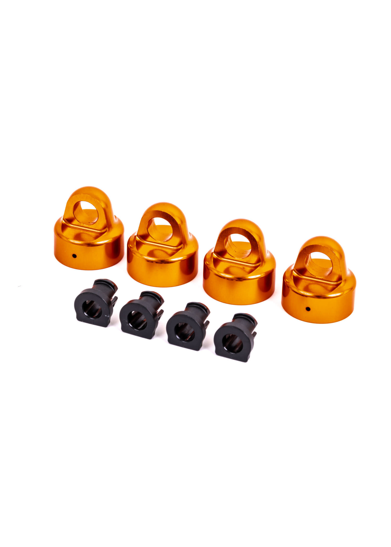 Traxxas Traxxas  Shock caps, aluminum (orange-anodized)