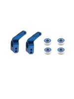 Traxxas Traxxas Blue Stub axle carriers, Rustler /Stampede /Bandit (2), 6061-T6 aluminum (blue-anodized)/ 5x11mm ball bearings (4)