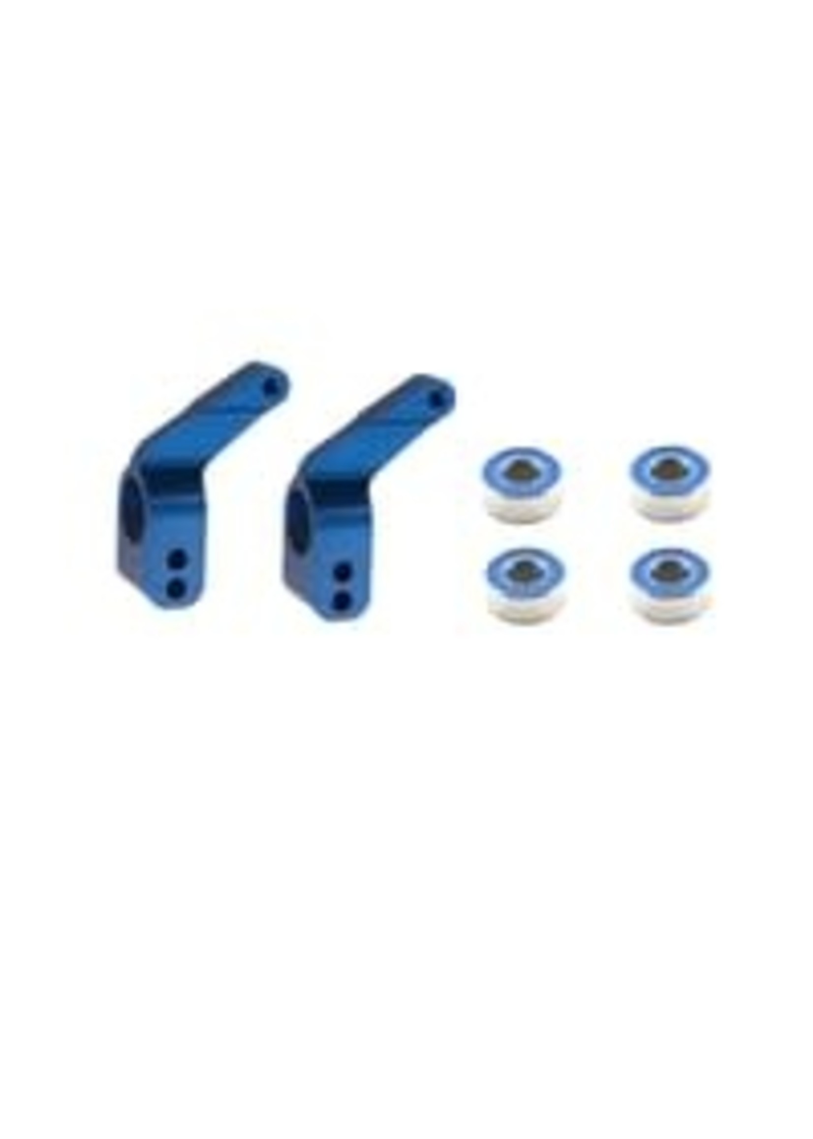Traxxas 3652A Stub axle carriers, Rustler /Stampede /Bandit (2), 6061-T6 aluminum (blue-anodized)/ 5x11mm ball bearings (4)