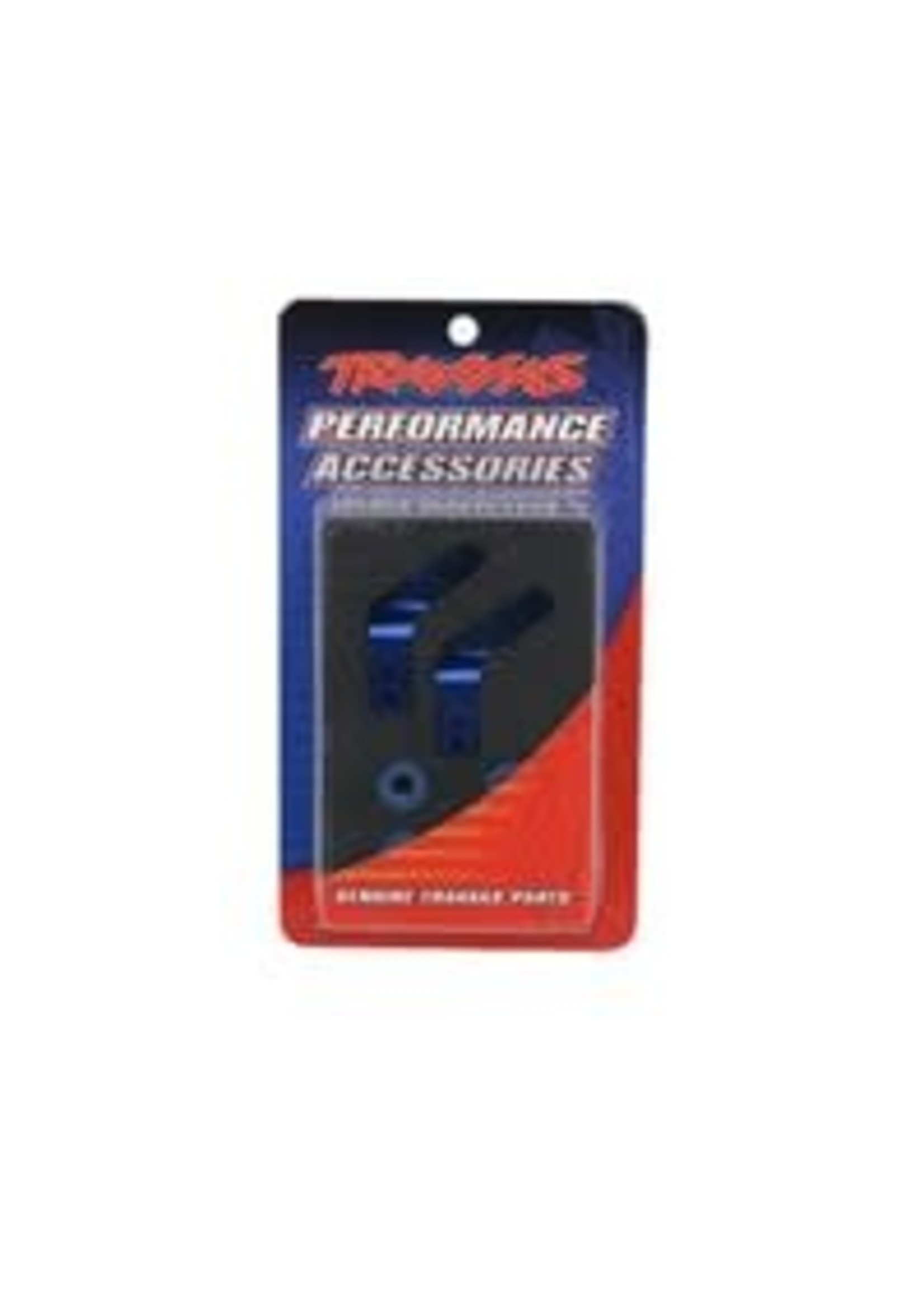 Traxxas 3652A Stub axle carriers, Rustler /Stampede /Bandit (2), 6061-T6 aluminum (blue-anodized)/ 5x11mm ball bearings (4)