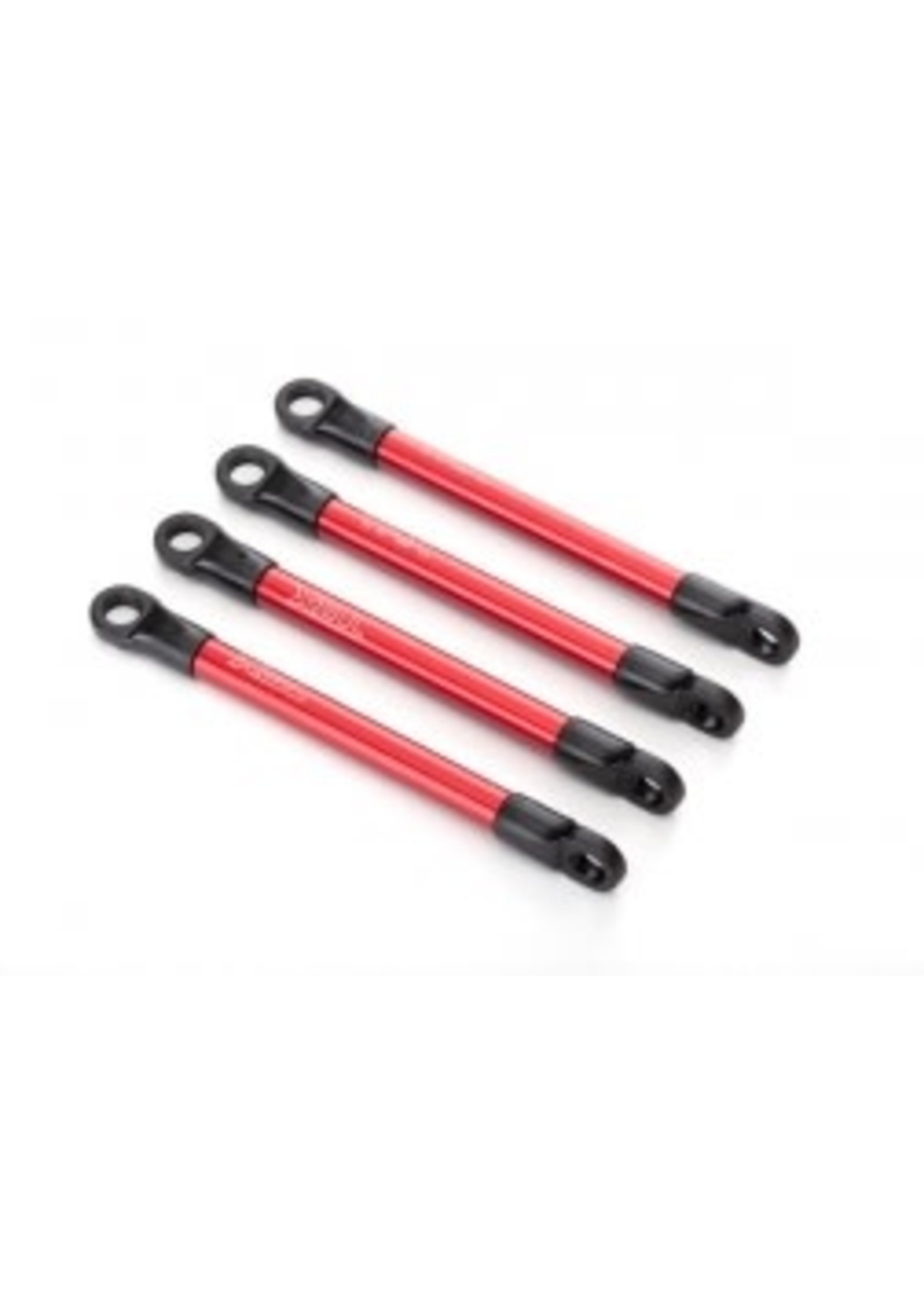Traxxas 7118X Push rods, aluminum (red-anodized) (4) (assembled with rod ends)