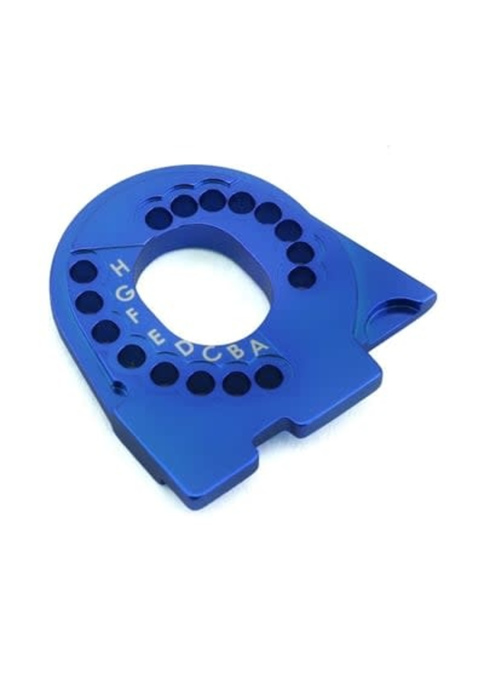 Traxxas 8290X mount plate, 6061-T6 aluminum (blue-anodized)