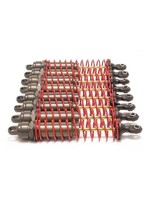 Traxxas Big Bore shocks (xx-long) (hard-anodized & PTFE-coated T6 aluminum) (assembled) w/ red springs, TiN shafts (8 pack)